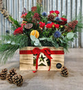 Christmas Crate of Flowers