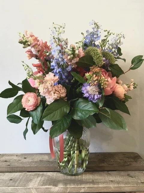 Classic - Flowers in a Glass Vase
