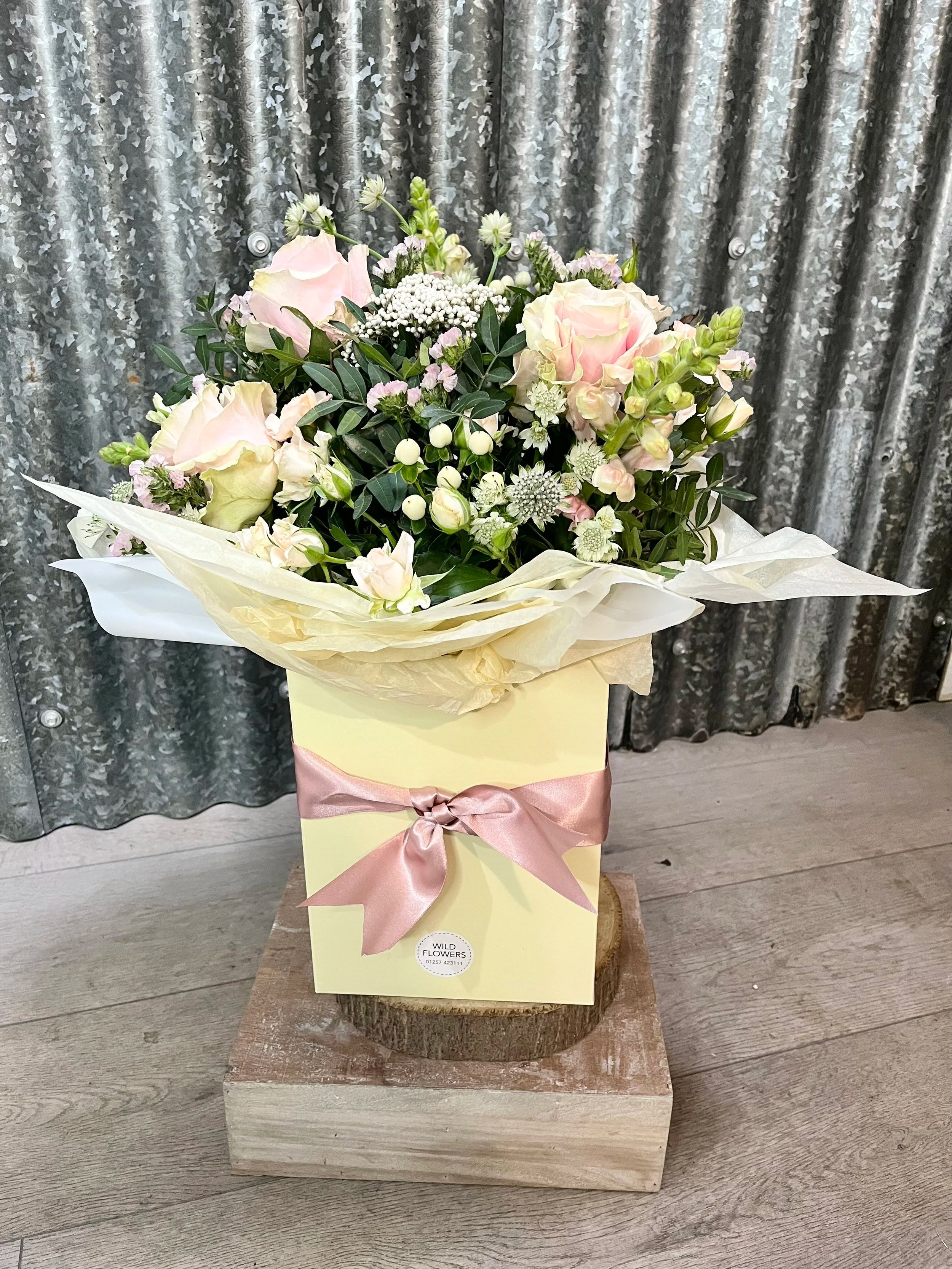 "In The Nude" Flowers in Gift Box