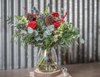 Christmas Flowers in a Vase