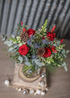 Christmas Flowers in a Vase