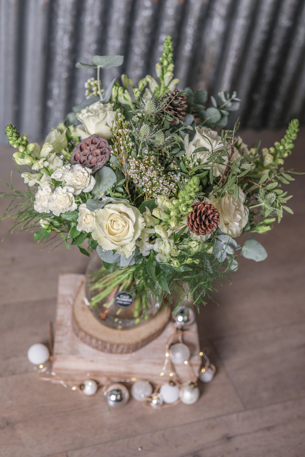 Christmas Flowers in a Vase