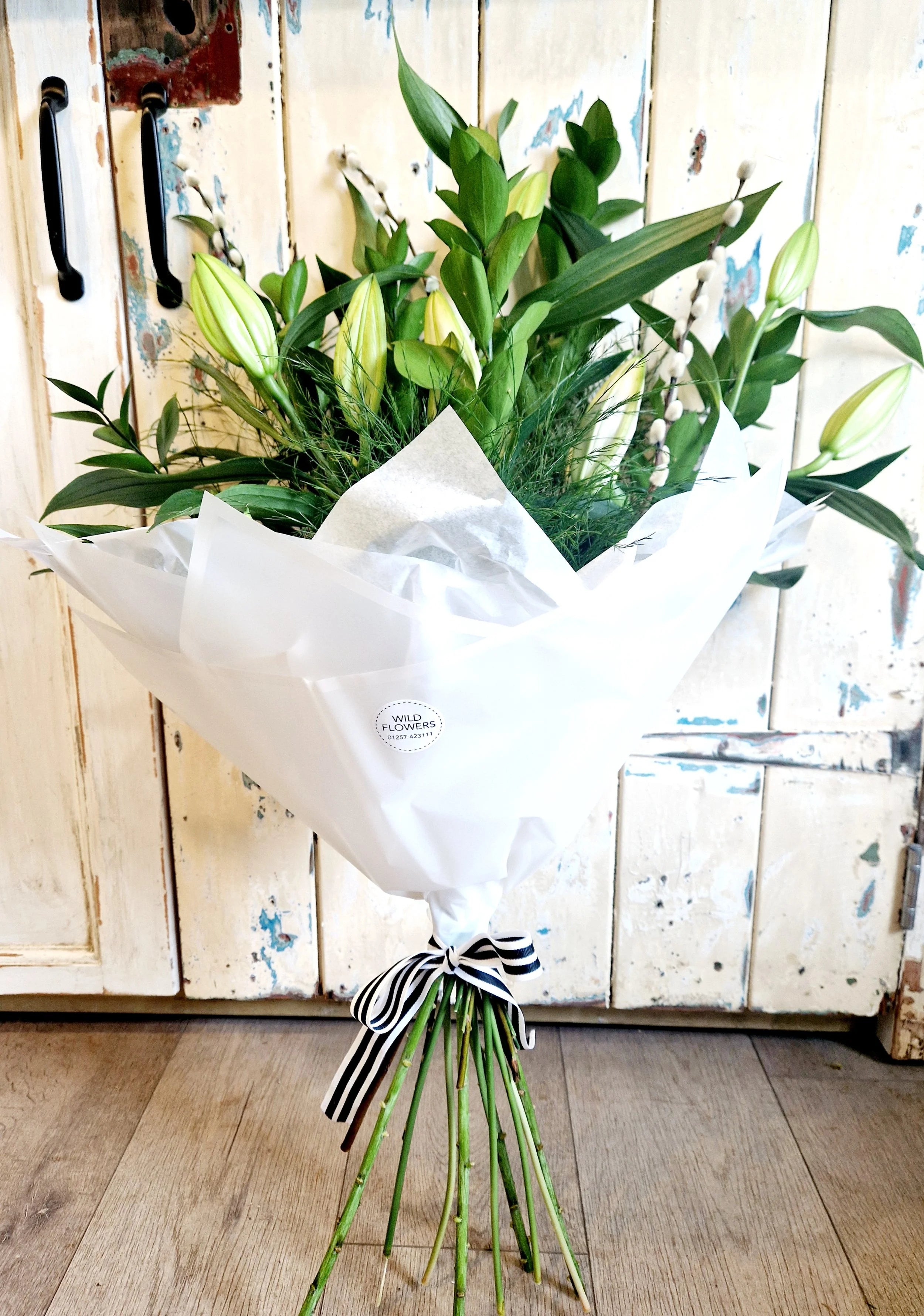 Classic Oriental White Lilies Bouquet