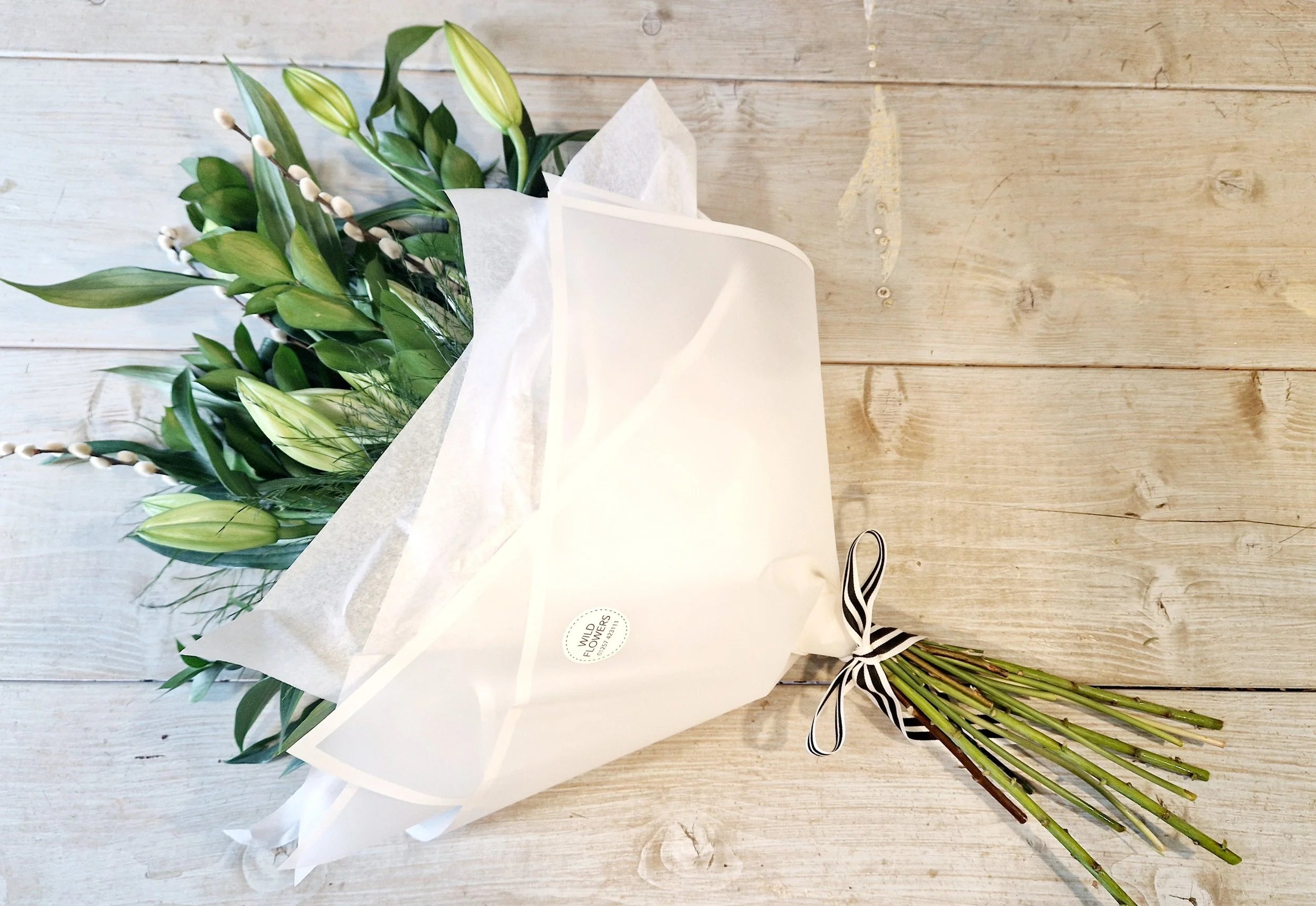 Classic Oriental White Lilies Bouquet