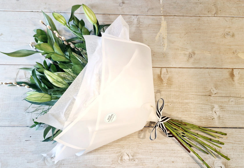 Classic Oriental White Lilies Bouquet