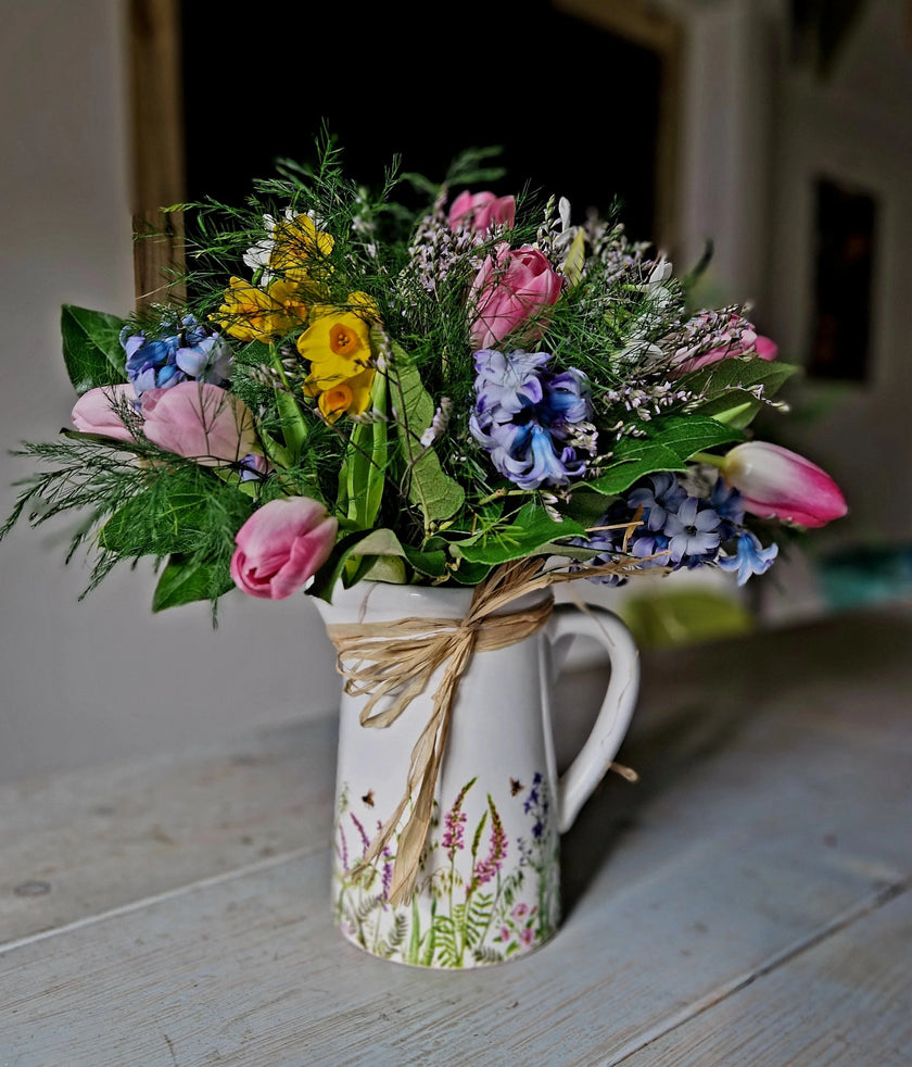 Spring Favourites in Wild Flowers Jug